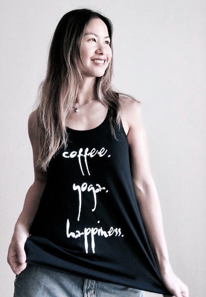 Coffee. Yoga. Happiness.